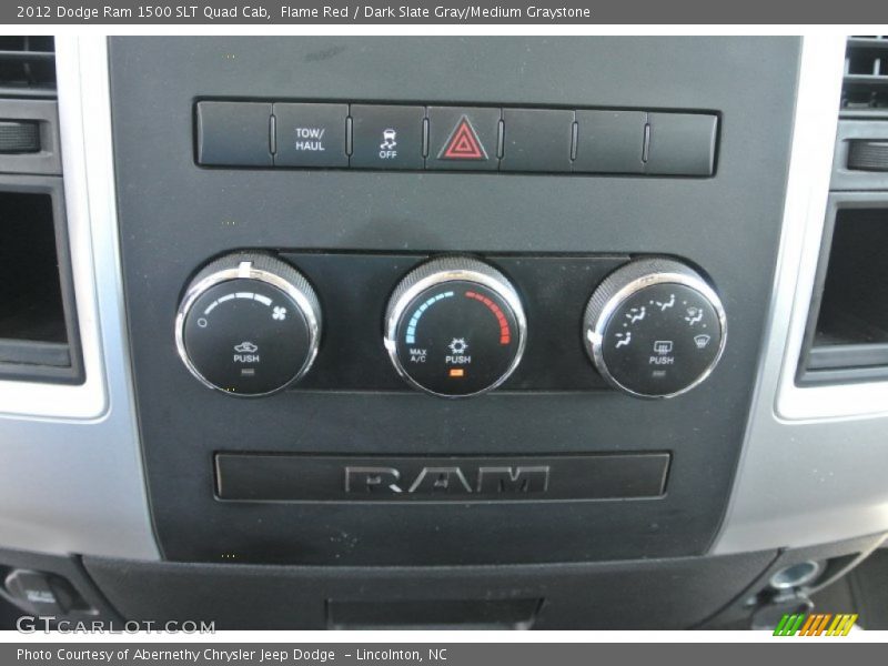 Flame Red / Dark Slate Gray/Medium Graystone 2012 Dodge Ram 1500 SLT Quad Cab