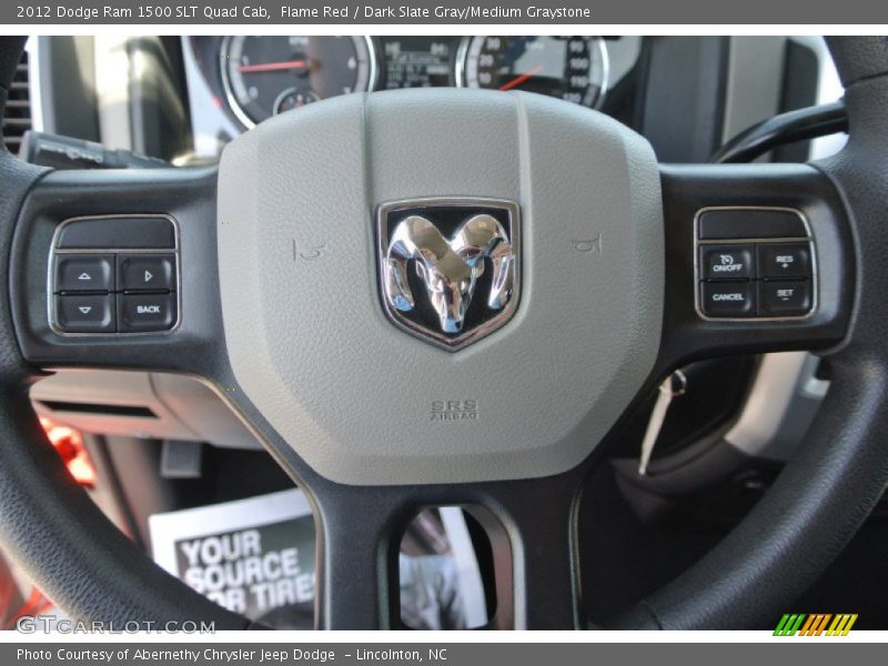 Flame Red / Dark Slate Gray/Medium Graystone 2012 Dodge Ram 1500 SLT Quad Cab