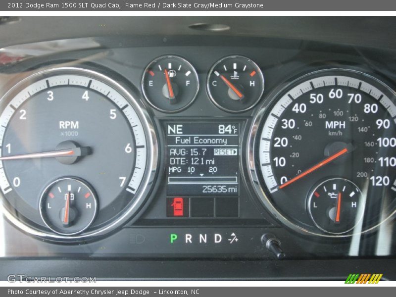 Flame Red / Dark Slate Gray/Medium Graystone 2012 Dodge Ram 1500 SLT Quad Cab