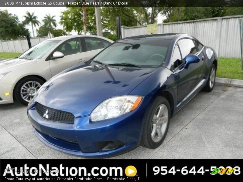 Maizen Blue Pearl / Dark Charcoal 2009 Mitsubishi Eclipse GS Coupe