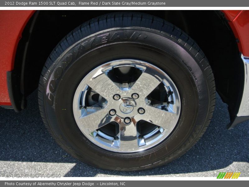 Flame Red / Dark Slate Gray/Medium Graystone 2012 Dodge Ram 1500 SLT Quad Cab