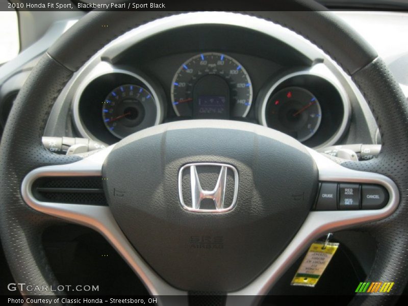 Blackberry Pearl / Sport Black 2010 Honda Fit Sport