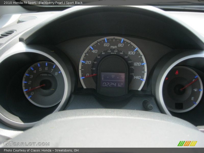 Blackberry Pearl / Sport Black 2010 Honda Fit Sport