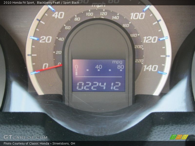 Blackberry Pearl / Sport Black 2010 Honda Fit Sport