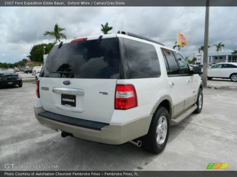 Oxford White / Camel/Grey Stone 2007 Ford Expedition Eddie Bauer