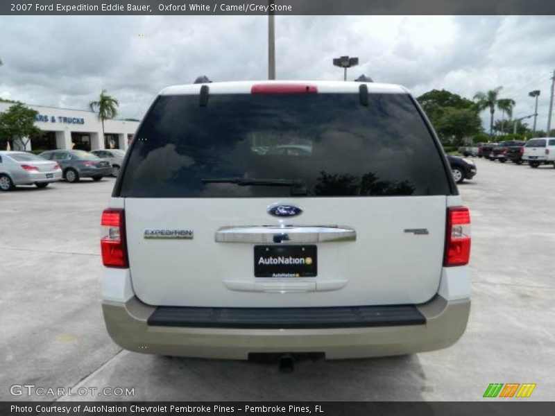 Oxford White / Camel/Grey Stone 2007 Ford Expedition Eddie Bauer