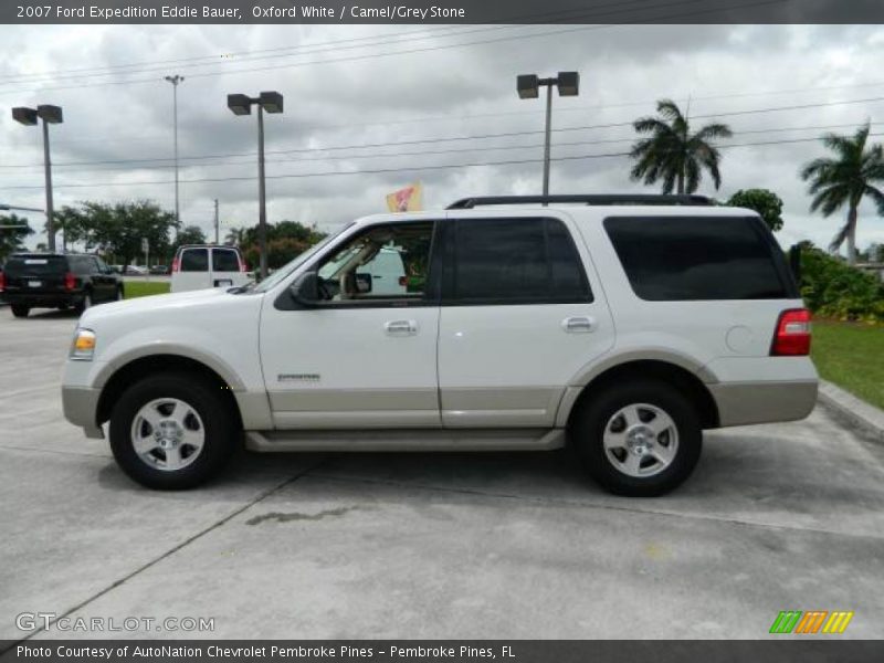 Oxford White / Camel/Grey Stone 2007 Ford Expedition Eddie Bauer