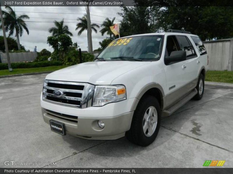 Oxford White / Camel/Grey Stone 2007 Ford Expedition Eddie Bauer