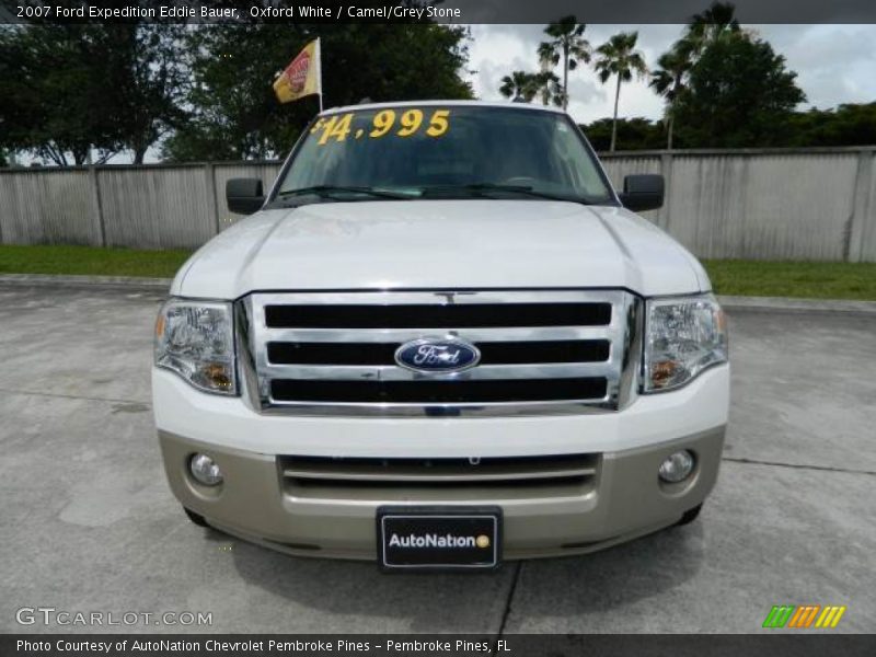 Oxford White / Camel/Grey Stone 2007 Ford Expedition Eddie Bauer