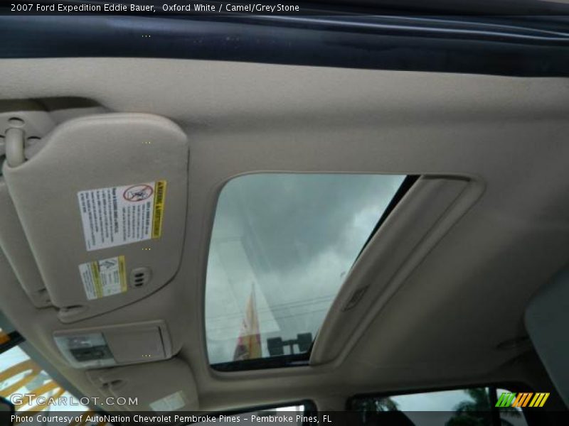 Oxford White / Camel/Grey Stone 2007 Ford Expedition Eddie Bauer