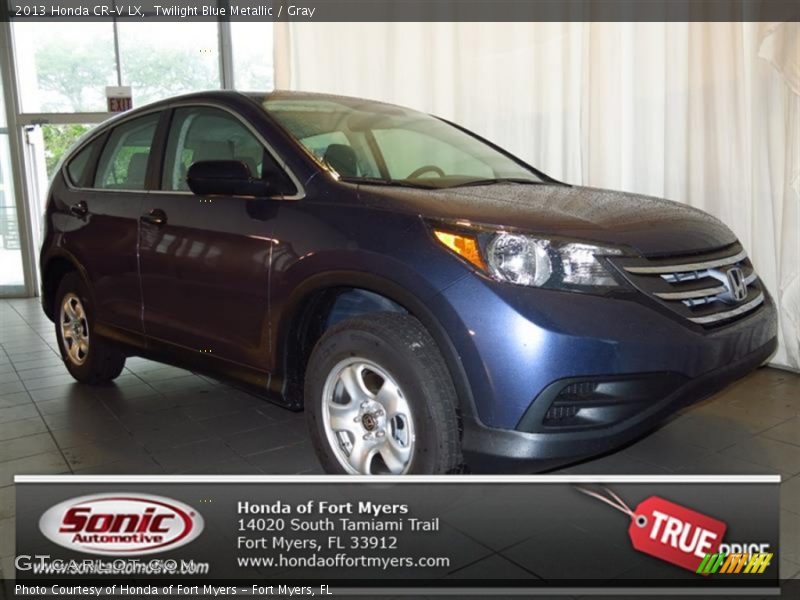 Twilight Blue Metallic / Gray 2013 Honda CR-V LX