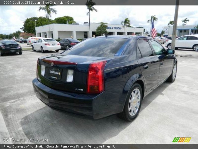 Blue Chip / Light Gray 2007 Cadillac CTS Sedan