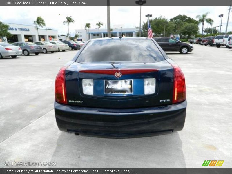 Blue Chip / Light Gray 2007 Cadillac CTS Sedan