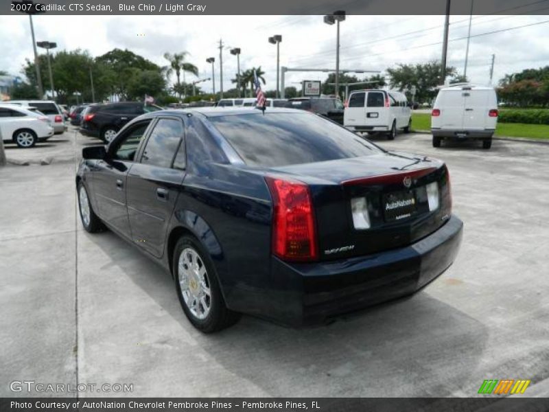 Blue Chip / Light Gray 2007 Cadillac CTS Sedan
