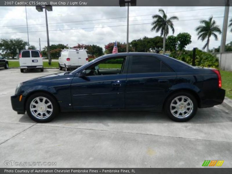 Blue Chip / Light Gray 2007 Cadillac CTS Sedan