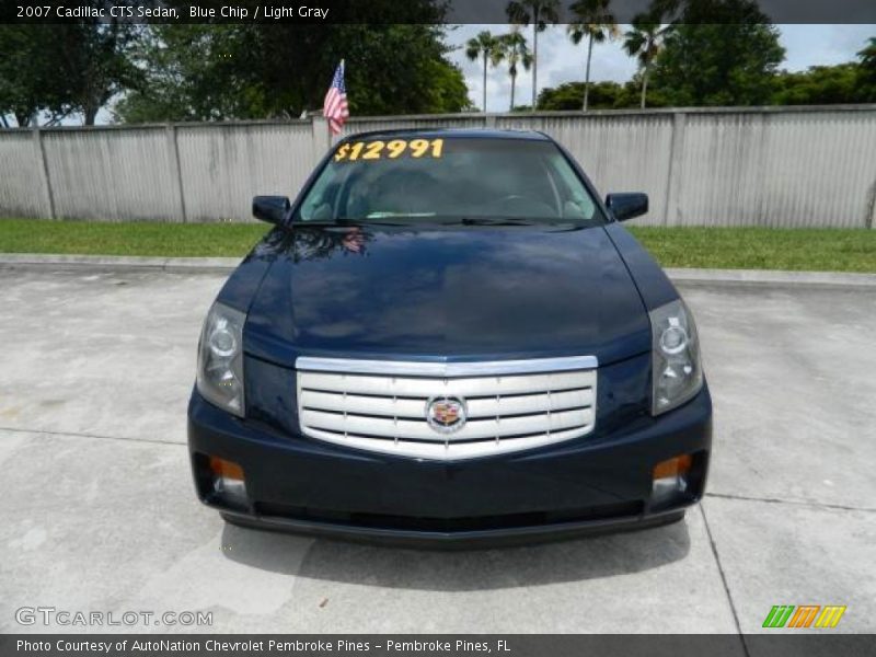 Blue Chip / Light Gray 2007 Cadillac CTS Sedan
