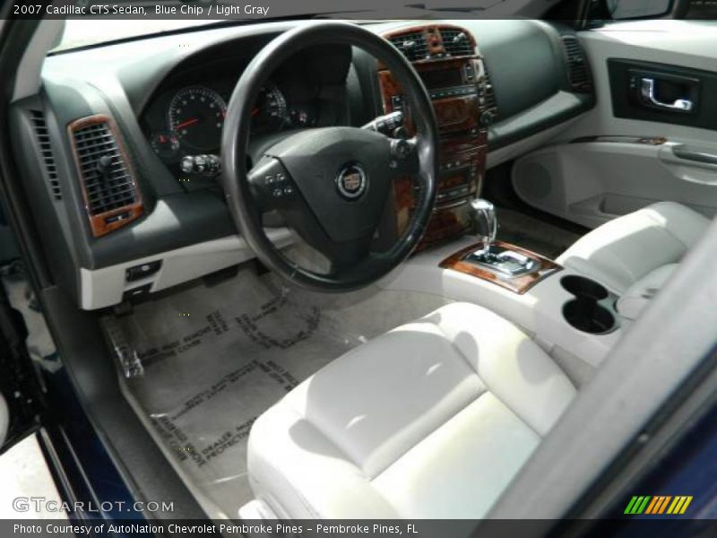 Blue Chip / Light Gray 2007 Cadillac CTS Sedan