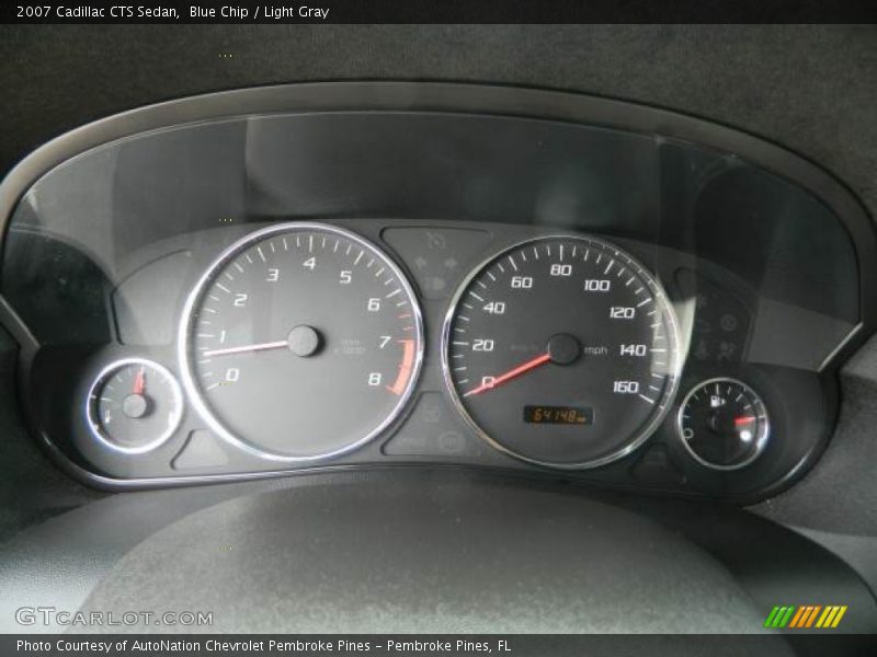 Blue Chip / Light Gray 2007 Cadillac CTS Sedan