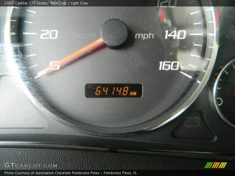 Blue Chip / Light Gray 2007 Cadillac CTS Sedan