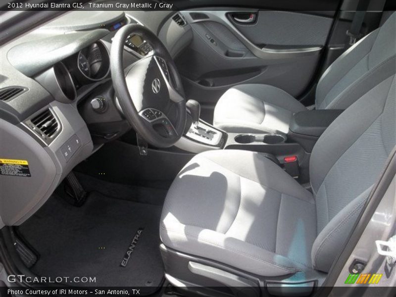 Titanium Gray Metallic / Gray 2012 Hyundai Elantra GLS