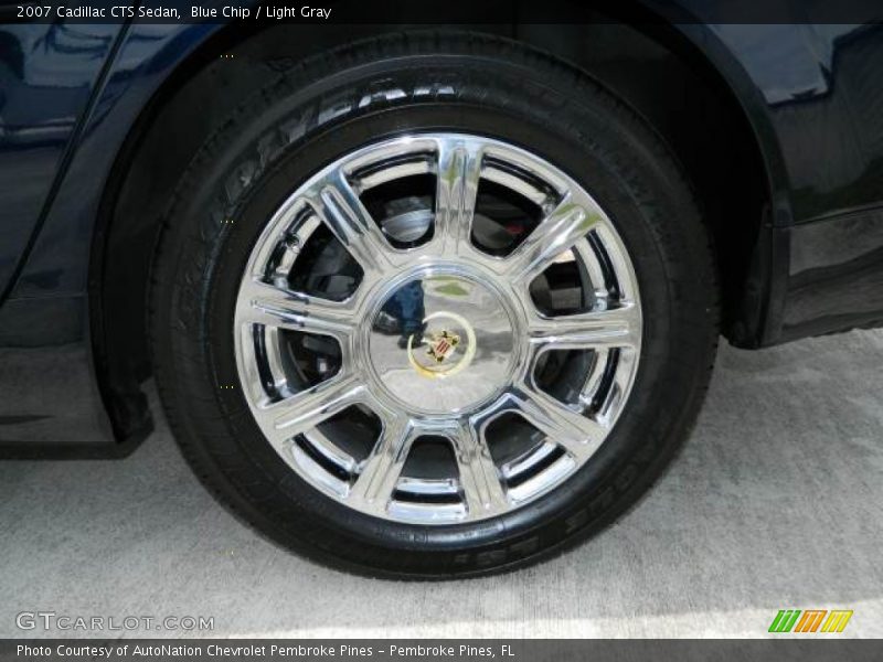 Blue Chip / Light Gray 2007 Cadillac CTS Sedan