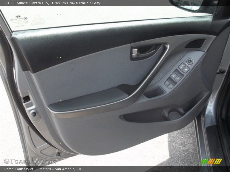 Titanium Gray Metallic / Gray 2012 Hyundai Elantra GLS