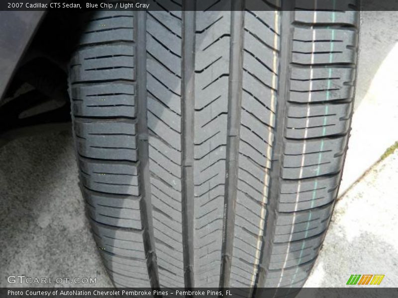 Blue Chip / Light Gray 2007 Cadillac CTS Sedan