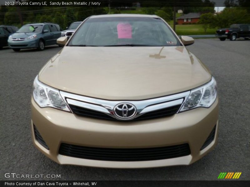 Sandy Beach Metallic / Ivory 2012 Toyota Camry LE