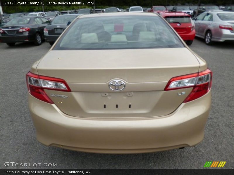 Sandy Beach Metallic / Ivory 2012 Toyota Camry LE