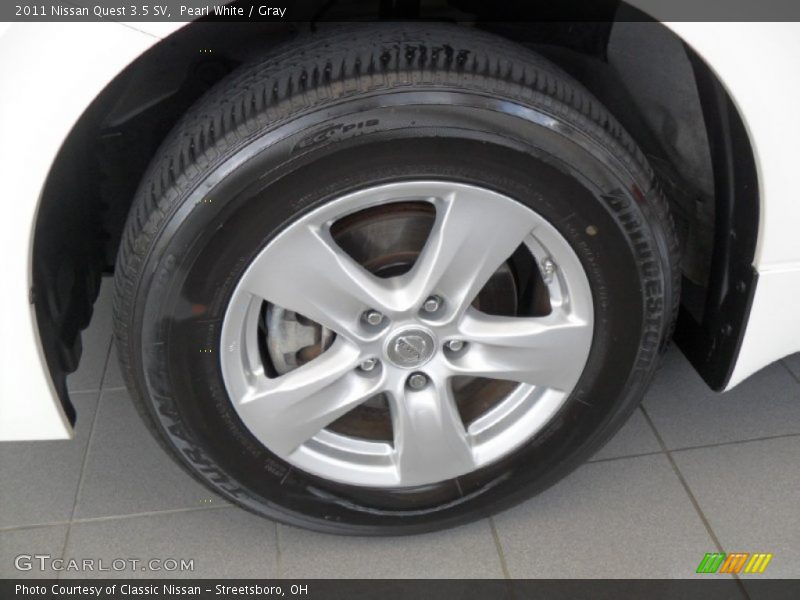Pearl White / Gray 2011 Nissan Quest 3.5 SV