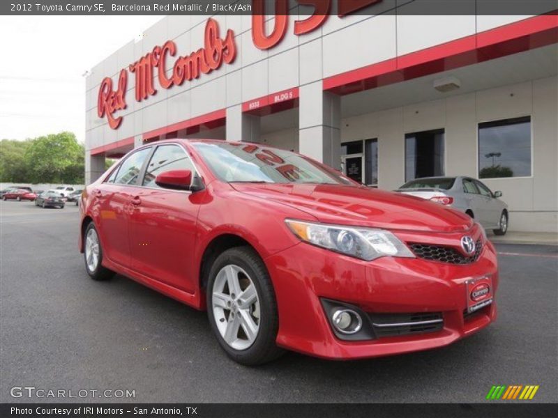 Barcelona Red Metallic / Black/Ash 2012 Toyota Camry SE