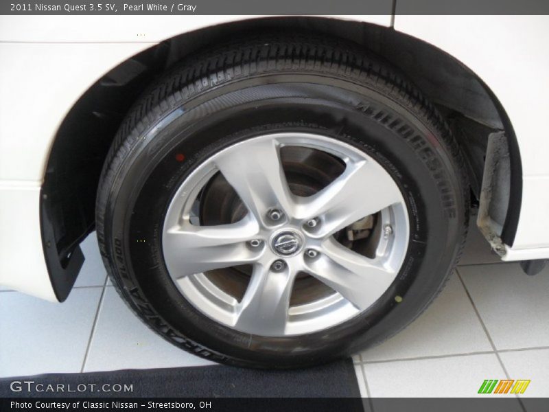 Pearl White / Gray 2011 Nissan Quest 3.5 SV