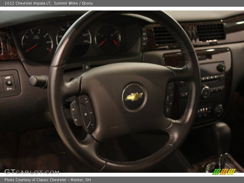 Summit White / Ebony 2012 Chevrolet Impala LT