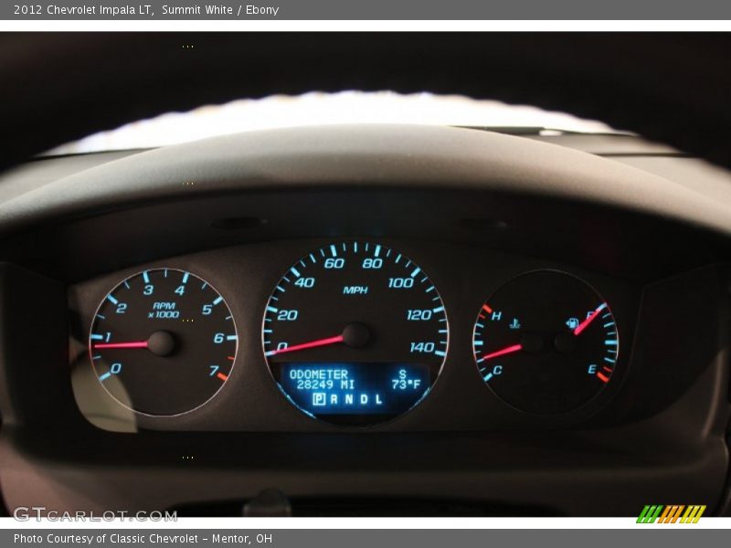 Summit White / Ebony 2012 Chevrolet Impala LT