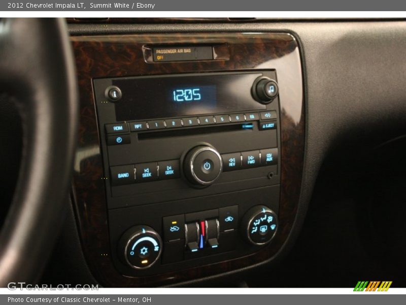 Summit White / Ebony 2012 Chevrolet Impala LT