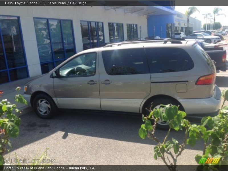 Sable Pearl / Oak Beige 1999 Toyota Sienna XLE