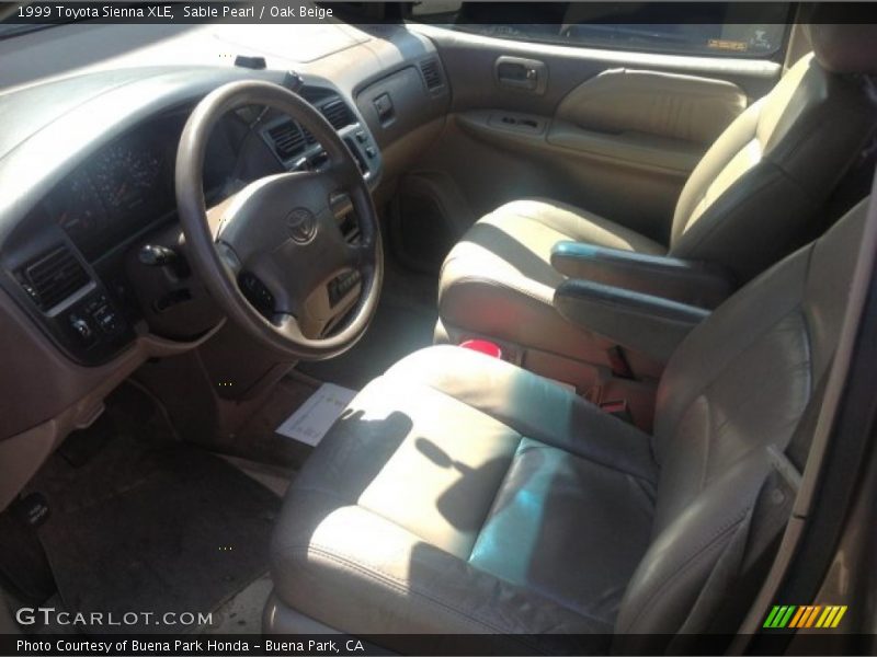 Sable Pearl / Oak Beige 1999 Toyota Sienna XLE