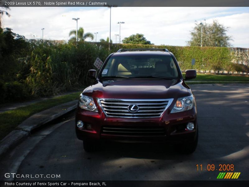 Noble Spinel Red Mica / Cashmere 2009 Lexus LX 570