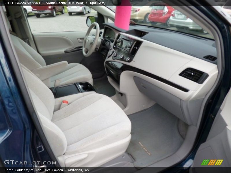 South Pacific Blue Pearl / Light Gray 2011 Toyota Sienna LE
