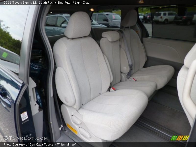 South Pacific Blue Pearl / Light Gray 2011 Toyota Sienna LE