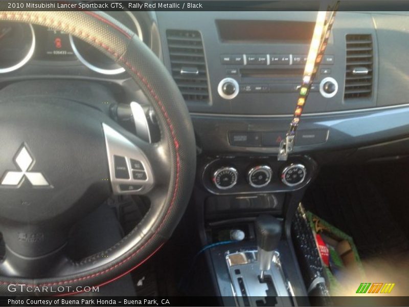 Rally Red Metallic / Black 2010 Mitsubishi Lancer Sportback GTS