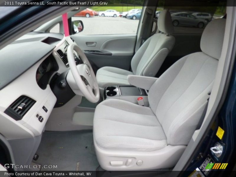 South Pacific Blue Pearl / Light Gray 2011 Toyota Sienna LE