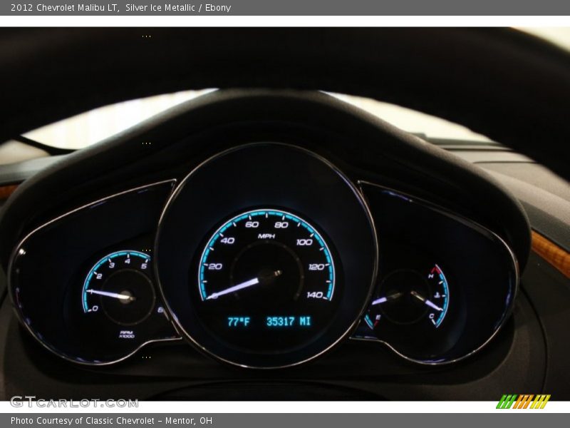 Silver Ice Metallic / Ebony 2012 Chevrolet Malibu LT