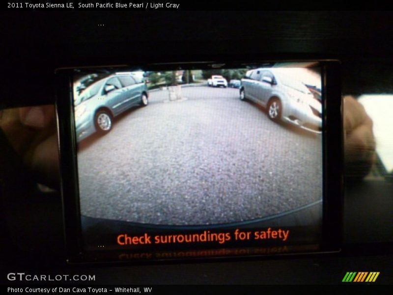South Pacific Blue Pearl / Light Gray 2011 Toyota Sienna LE