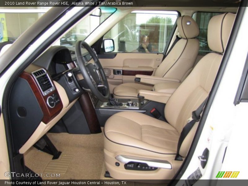 Alaska White / Tan/Arabica Brown 2010 Land Rover Range Rover HSE