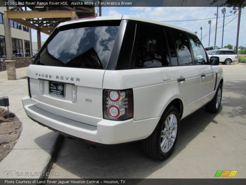 Alaska White / Tan/Arabica Brown 2010 Land Rover Range Rover HSE