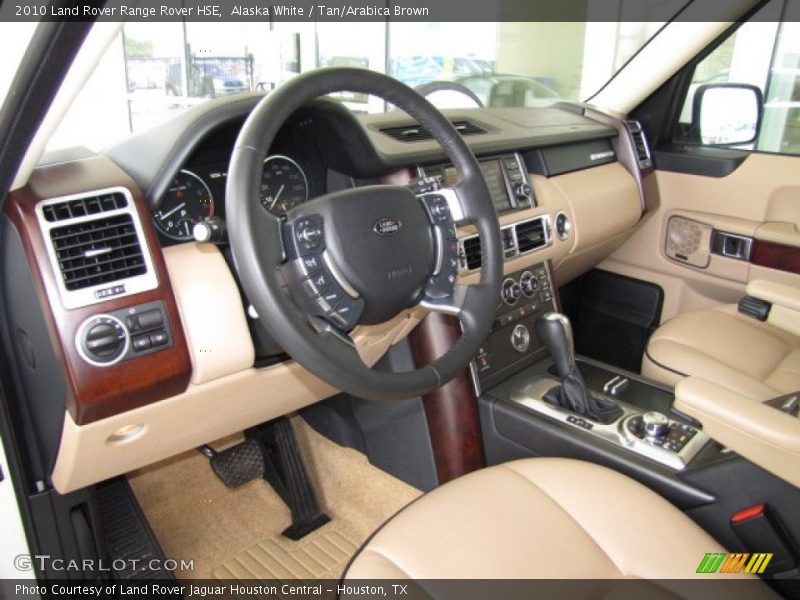 Alaska White / Tan/Arabica Brown 2010 Land Rover Range Rover HSE