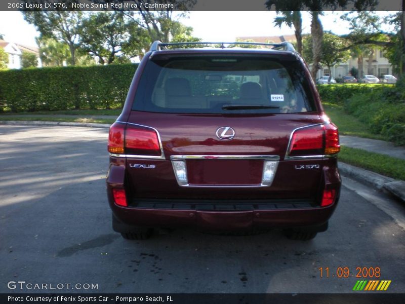 Noble Spinel Red Mica / Cashmere 2009 Lexus LX 570