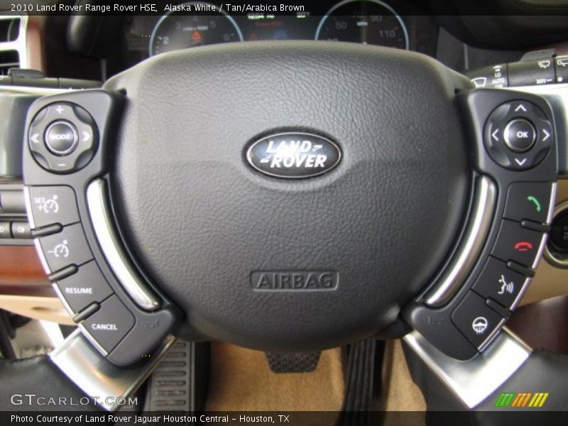 Alaska White / Tan/Arabica Brown 2010 Land Rover Range Rover HSE