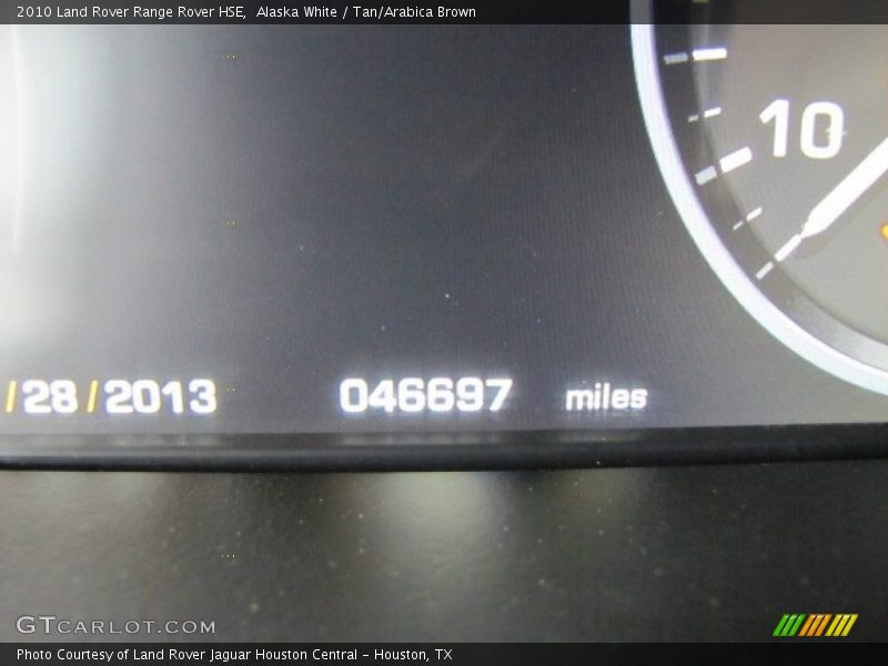 Alaska White / Tan/Arabica Brown 2010 Land Rover Range Rover HSE